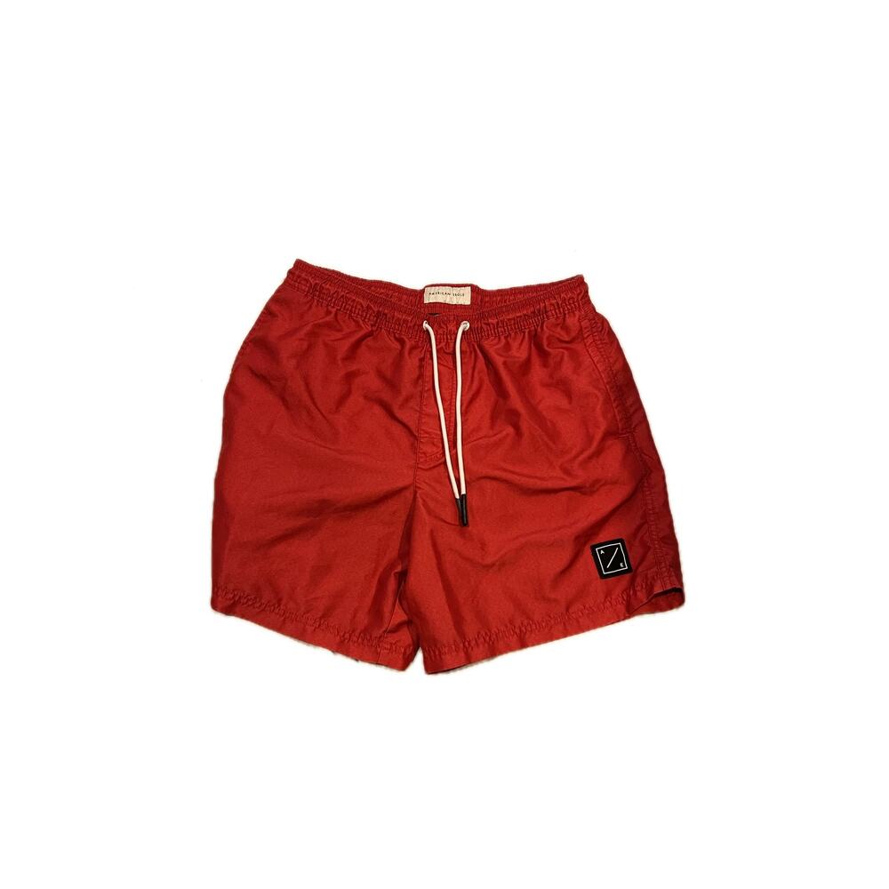 American Eagle Orange/Rus Board Swim Shorts Mens Large